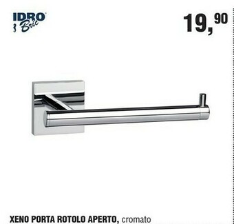 BricolaRge Idro Bric Xeno Porta Rotolo Aperto Cromato offerta
