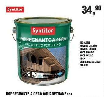 BricolaRge Syntilor Impregnantea A Cera Aquarethane offerta