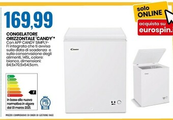 Eurospin Candy Congelatore Orizzontale offerta