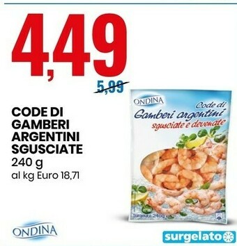 Eurospin Pesce surgelato offerta