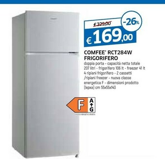 Galassia Comfeè Rct284w Frigorifero offerta
