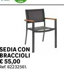 Leroy Merlin Sedia Con Braccioli offerta