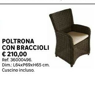 Leroy Merlin Poltrona Con Braccioli offerta