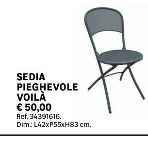 Leroy Merlin Sedia Pieghevole Voilà offerta