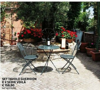 Leroy Merlin Set Tavolo Gueridon E 2 Sedie Voilà offerta