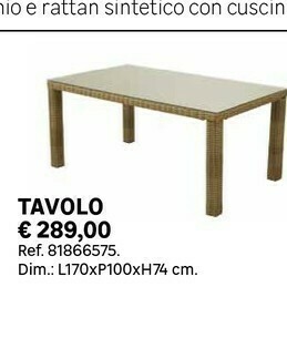 Leroy Merlin Tavolo Ref.81866575 offerta