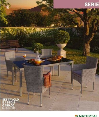 Leroy Merlin Set Tavolo E 4 Sedie offerta