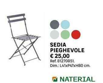 Leroy Merlin Sedia Pieghevole offerta