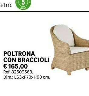Leroy Merlin Poltrona Con Braccioli offerta