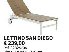 Leroy Merlin Lettino San Diego offerta