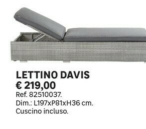 Leroy Merlin Lettino Davis offerta