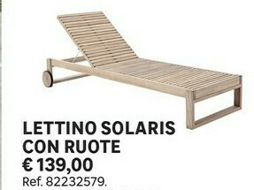 Leroy Merlin Lettino Solaris Con Ruote offerta