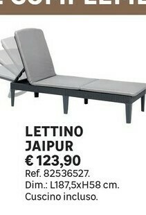 Leroy Merlin Lettino Jaipur offerta