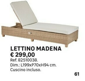 Leroy Merlin Lettino Madena offerta