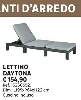 Leroy Merlin Lettino Daytona offerta