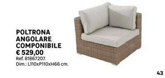 Leroy Merlin Poltrona Angolare Componibile offerta