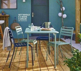 Leroy Merlin Set Tavolo E 4 Sedie offerta