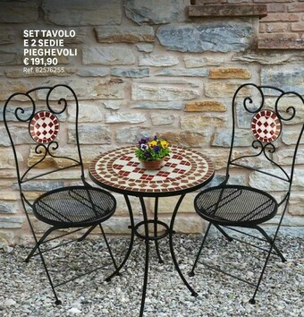 Leroy Merlin Set Tavolo E 2 Sedie Pieghevoli offerta