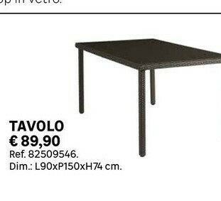 Leroy Merlin Tavolo offerta