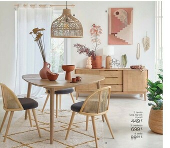 Maisons du Monde Tavolo Lungo 132 Cm Con 6 Posti offerta