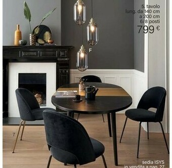 Maisons du Monde Tavolo Lungo Da 140 Cm Per 6 Posti offerta