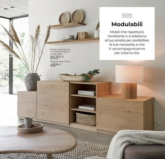 Maisons du Monde Mobile Composto Da 4 Contenitori Legno + 3 Ante Legno offerta