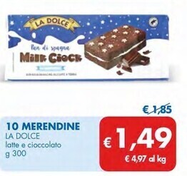 MD Discount La dolce 10 merendine offerta
