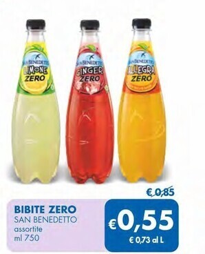 MD Discount San benedetto bibite zero offerta