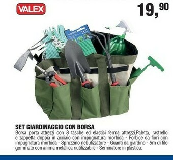 Valex Set Giardinaggio Con Borsa