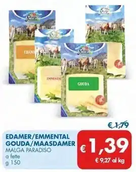 MD Discount Malga paradiso edamer/emmental/gouda/maasdamer offerta