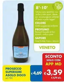 MD Discount Prosecco superiore asolo docg offerta