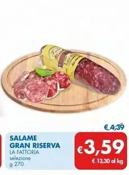 MD Discount La fattoria salame gran riserva offerta