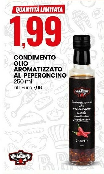 Eurospin Il braciere Condimento Olio Aromatizzato Al Peperoncino offerta