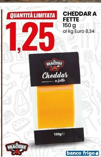 Eurospin Il braciere Cheddar A Fette offerta