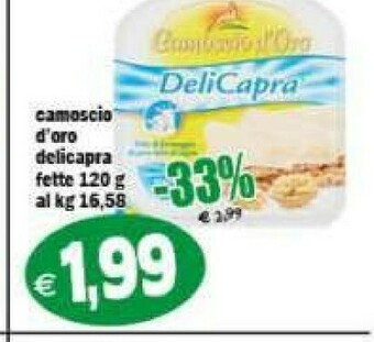 Camoscio d'Oro DeliCapra Fette Di Formaggio Di Puro Latte Di Capra 120 G(ml)
