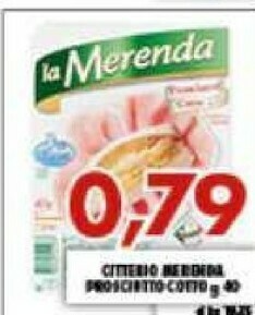 Gros Citterio La Merenda Prosciutto Cotto 40 G(ml) offerta