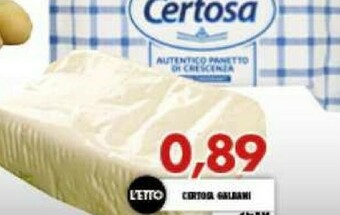 Gros Galbani Certosa offerta