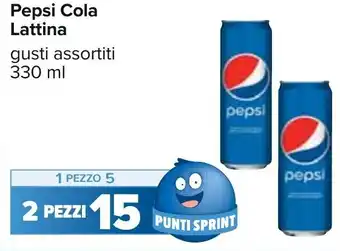 Carrefour Pepsi Cola Lattina gusti assortiti 330 ml offerta