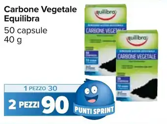 Carrefour Equilibra Carbone Vegetale 50 capsule 40 g offerta