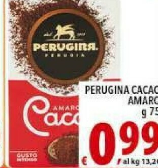 Iper Triscount Perugina Cacao Amaro 75 G(ml) offerta
