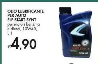 Bennet Olio Lubrificante Per Auto Elf Start Synt per motori benzina e diesel, 10W40, 1 L offerta