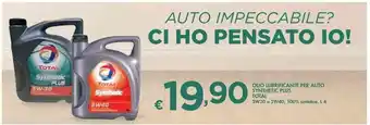 Bennet Olio Lubrificante Per Auto Synthetic Plus Total 5W30 o 5W40, 100% sintetico, L4 offerta