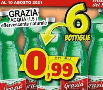 Gros Grazia Acqua Effervescente Naturale offerta