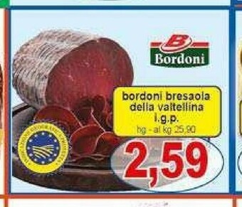 Bordoni Bresaola Della Valtellina Igp