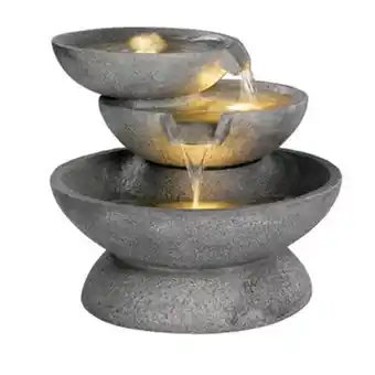 Fontana 3 ciotole con led