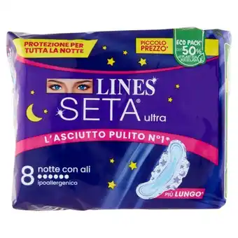 Bernava Lines seta ultra notte con ali 8 pz offerta