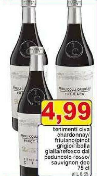 Gros Tenimenti civa Vino bianco offerta