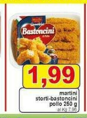 Gros Martini Storti Bastoncini Pollo 250 G offerta