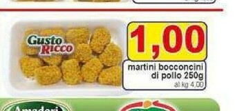 Gros Martini Bocconcini Di Pollo offerta