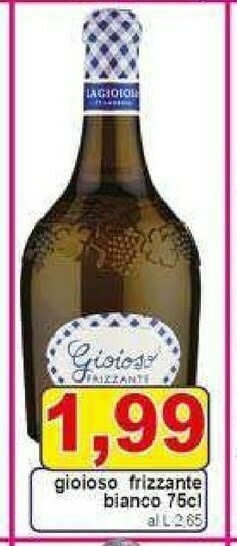 Gros Gioioso Frizzante Bianco offerta